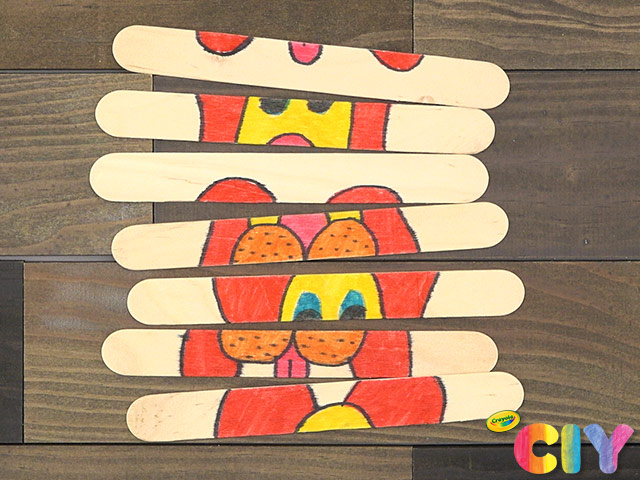 DIY Popsicle Stick Animal Puzzle | Crafts | Crayola.com | Crayola CIY, DIY Crafts for Kids and Adults | crayola.com