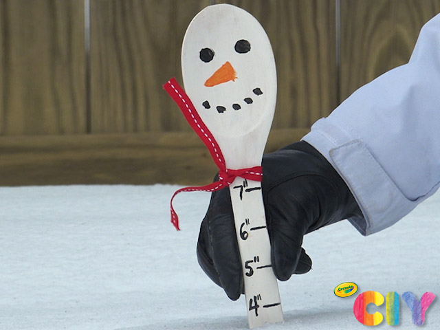 Snowman Snow Ruler Step 6