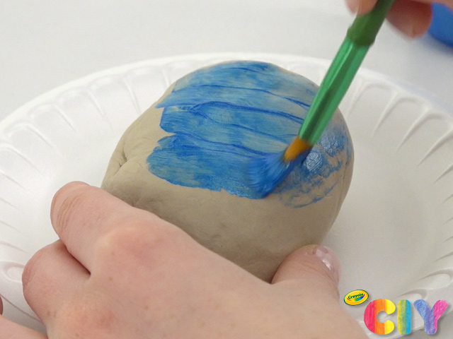 Air Dry Clay Imprints Step 3