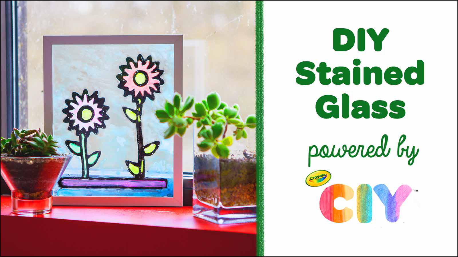 DIY Stained Glass Craft for Kids, Crafts, , Crayola CIY, DIY  Crafts for Kids and Adults