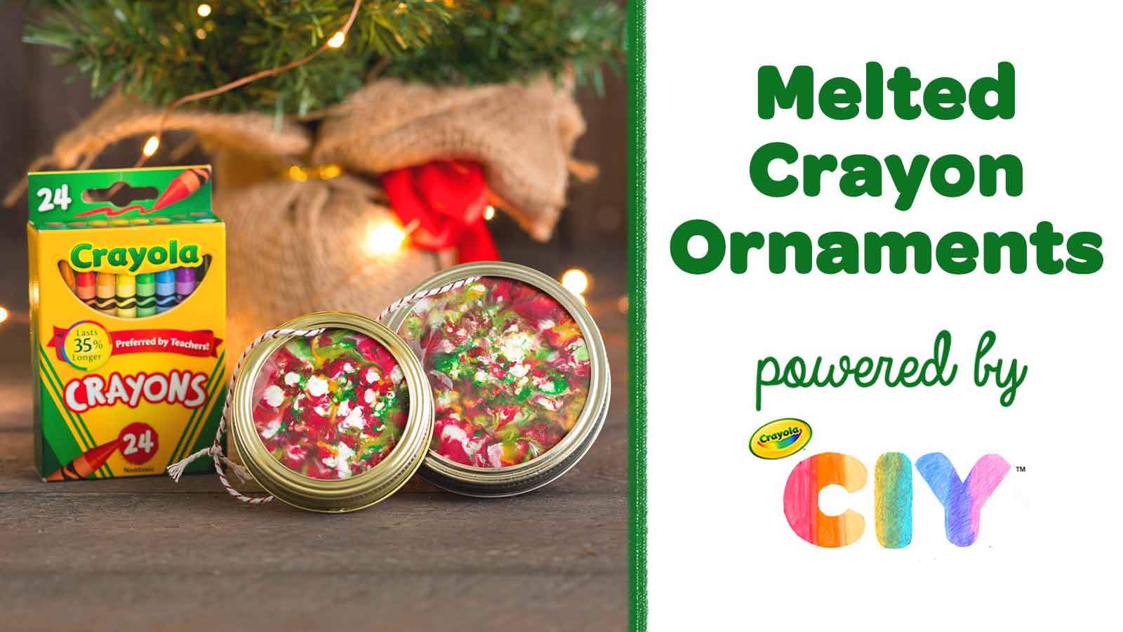 Melted Crayon Ornaments CIY Video Poster Frame
