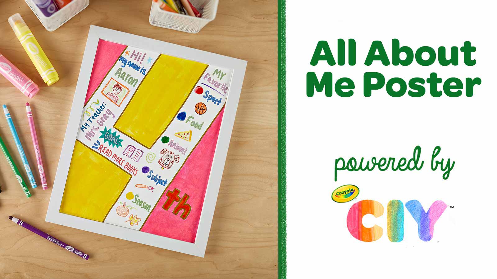 all about me poster printable