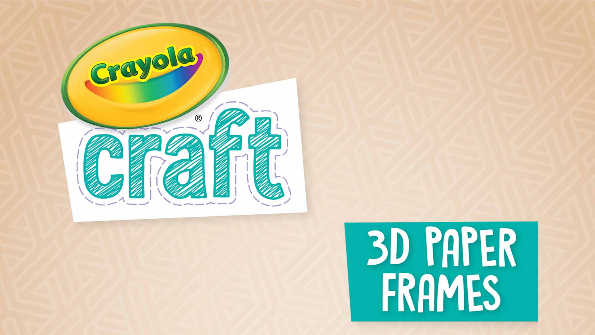 3D Paper Frames Craft, Crafts, , Crayola CIY, DIY Crafts for  Kids and Adults