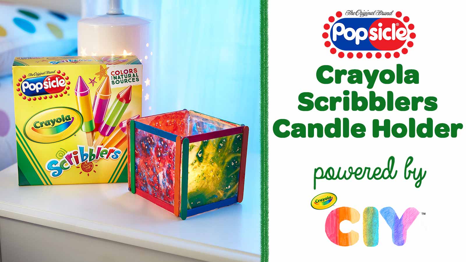 Crayola Scribblers Popsicle Stick Candle Holder_Poster Frame