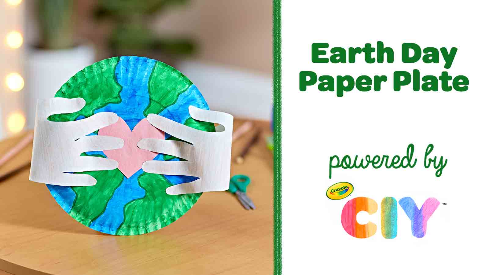 Earth Day Paper Plate Craft, Crafts, , Crayola CIY, DIY  Crafts for Kids and Adults