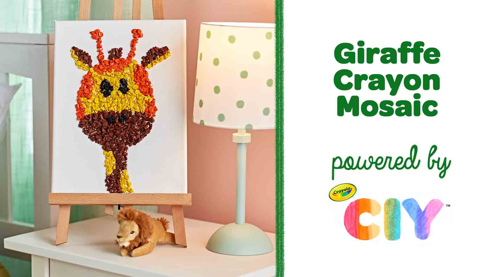 Giraffe-Crayon-Mosaic_Poster-Frame_Template