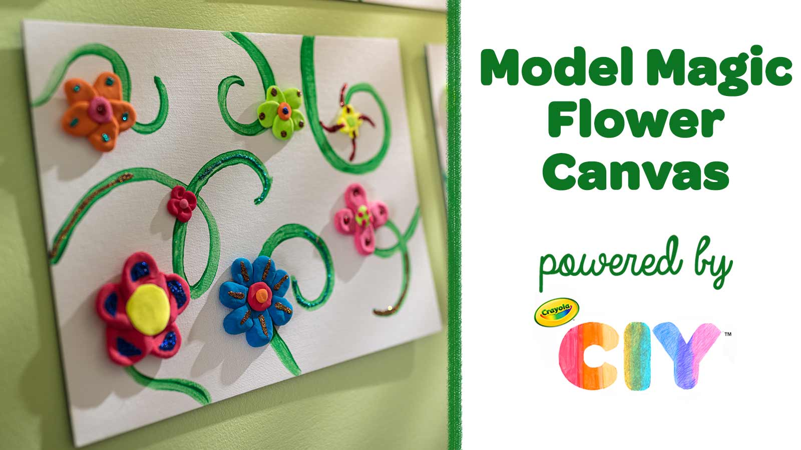 DIY Model Magic Flower Canvas Wall Art, Crafts
