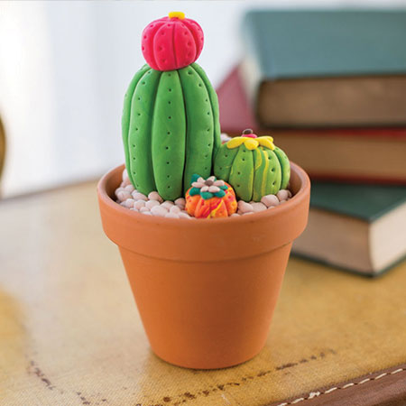 Cactus Desk Organizer