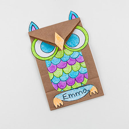 Owl Lunch Bag CIY Product Card