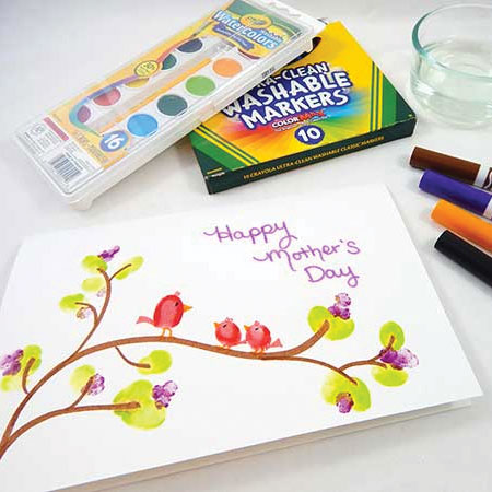 Thumbprint Mothers Day Card
