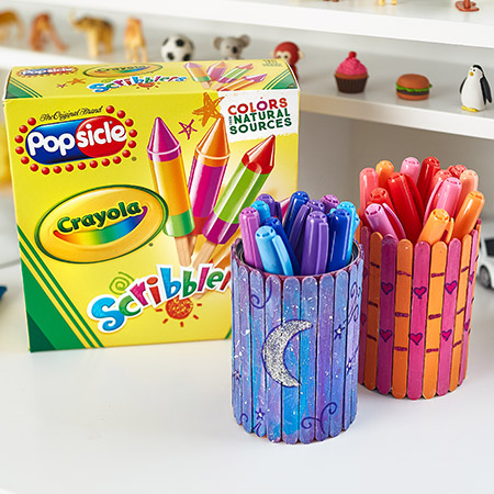 Crayola Scribblers Popsicle Stick Pencil Cup_Product Card