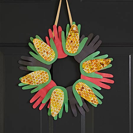 Paper-Handprint-Kwanzaa-Wreath-Product-Card