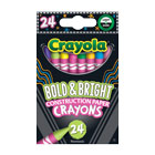 Bold and Bright Construction Paper Crayons, 24 Count