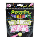 Bold and Bright Broad Line Washable Markers, 10 Count