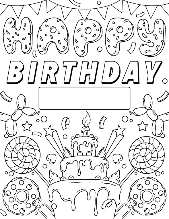 Happy Birthday Sign Crayola