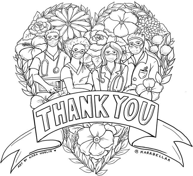 Thank You Firefighters Page Coloring Pages
