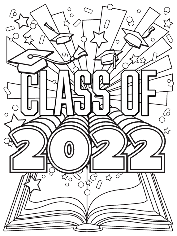 Graduation Coloring Free Printables