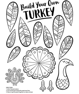 thanksgiving abstract coloring pages