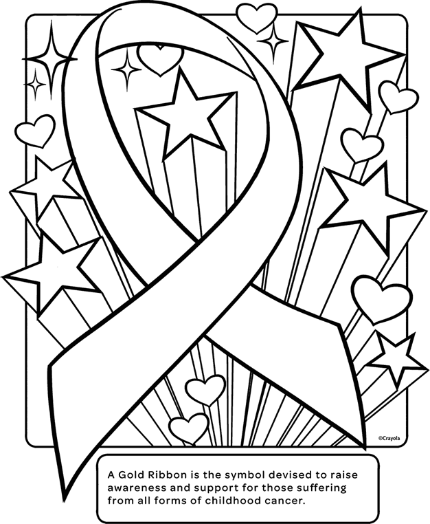 childhood cancer ribbon