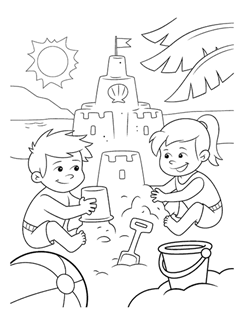 coloring pages outdoor activities