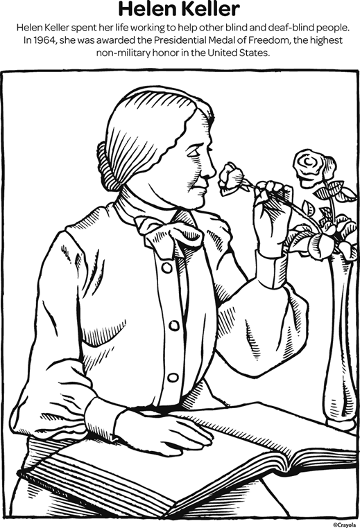 通販サイト一覧 Helen Keller Coloring Page | crayola.com タイムセール