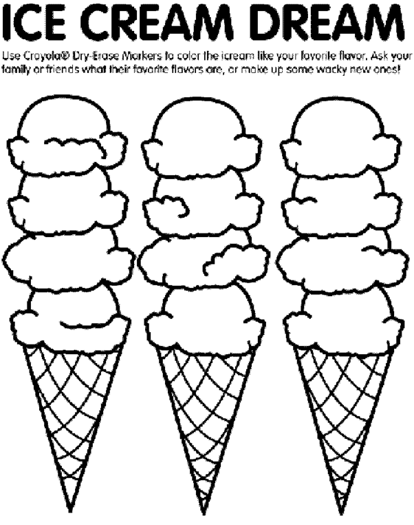Ice cream for coloring new arrivals