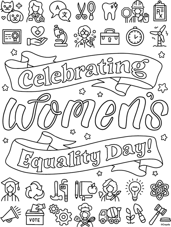Women's Equality Day Coloring Page
