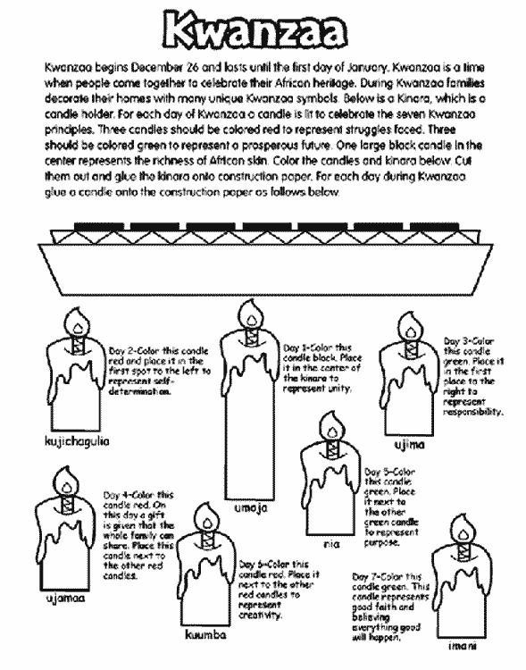 Kwanzaa Coloring Page crayola com