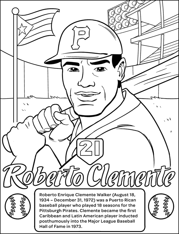 color roberto clemente uniform