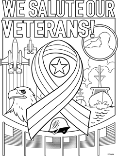 coloring pages and veterans day