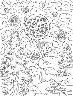Winter, Free Coloring Pages