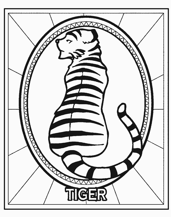 tiger picture coloring pages