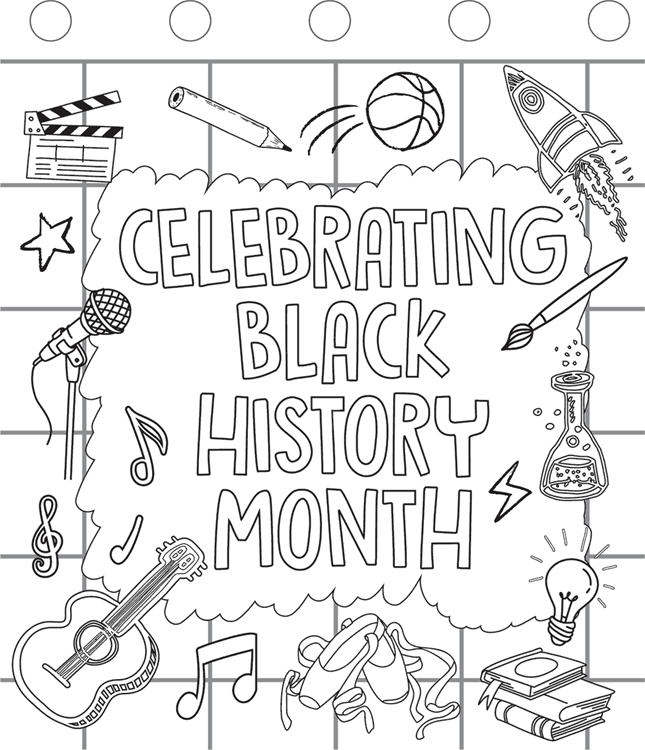 Celebrating Black History Month Free Coloring Page Crayola