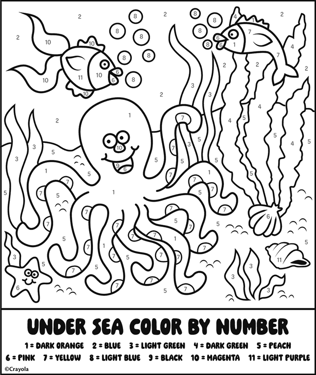 numbers coloring page