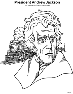 Andrew Jackson coloring page