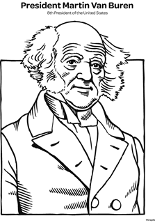 Martin Van Buren coloring page