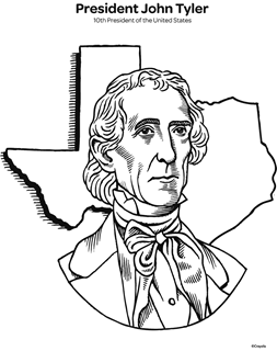 John Tyler coloring page