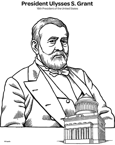 Ulysses S Grant coloring page