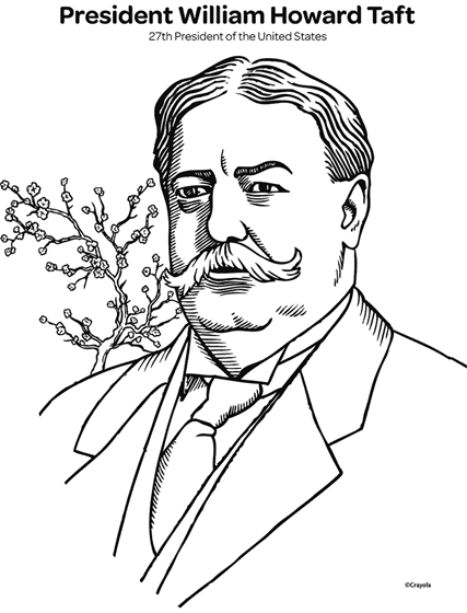 Wiliam Howard Taft coloring page