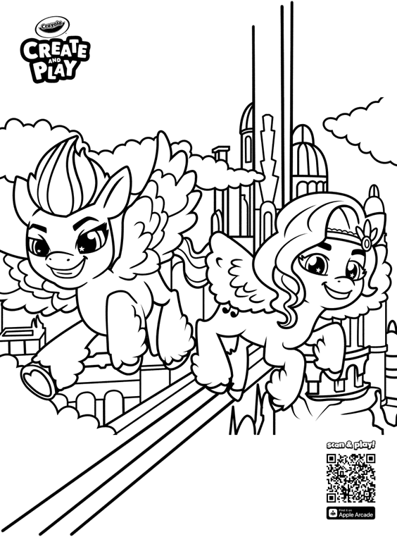 Crayola My Little Pony Coloring Pages and Stickers 