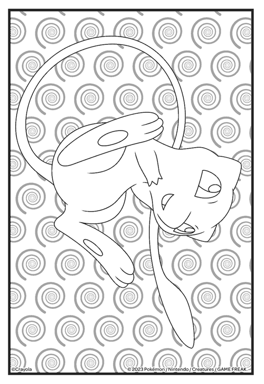 Mew Coloring Pages Printable for Free Download