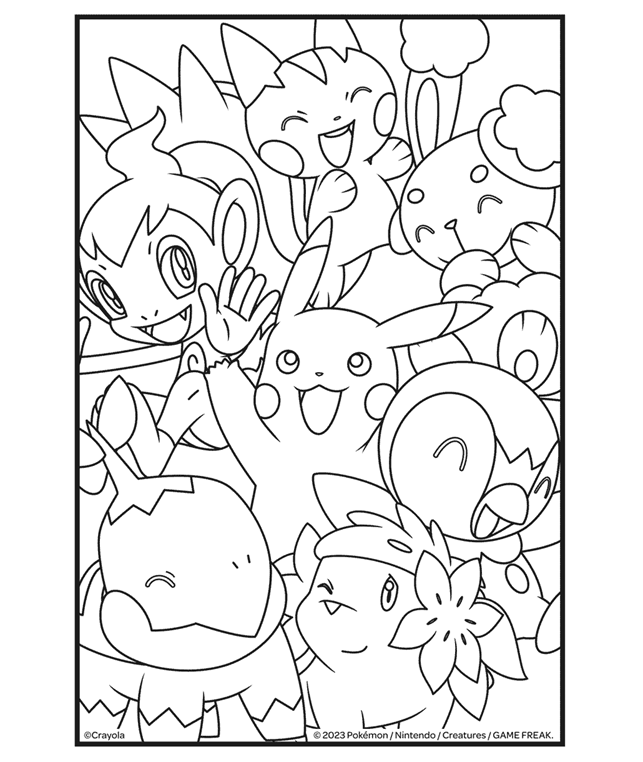 Printed Pokemon Colouring Sheets. Buy One & Get a Free Pack of