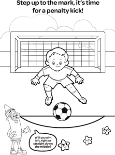 Kids Soccer Sports Activity Coloring Set Graphic by Peekadillie