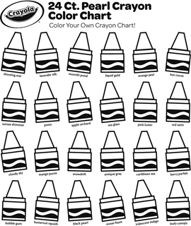 Color Your Own Pearl Crayon Chart