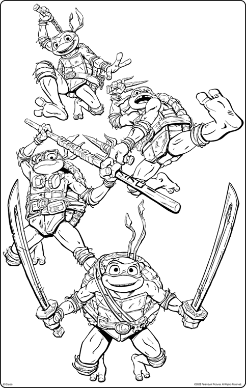 Ninja Turtle Coloring Pages