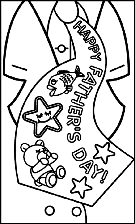 Download Father's Day Tie Coloring Page | crayola.com