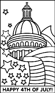 Spiderman - Free printable July 4Th Coloring Pages Printable for kids