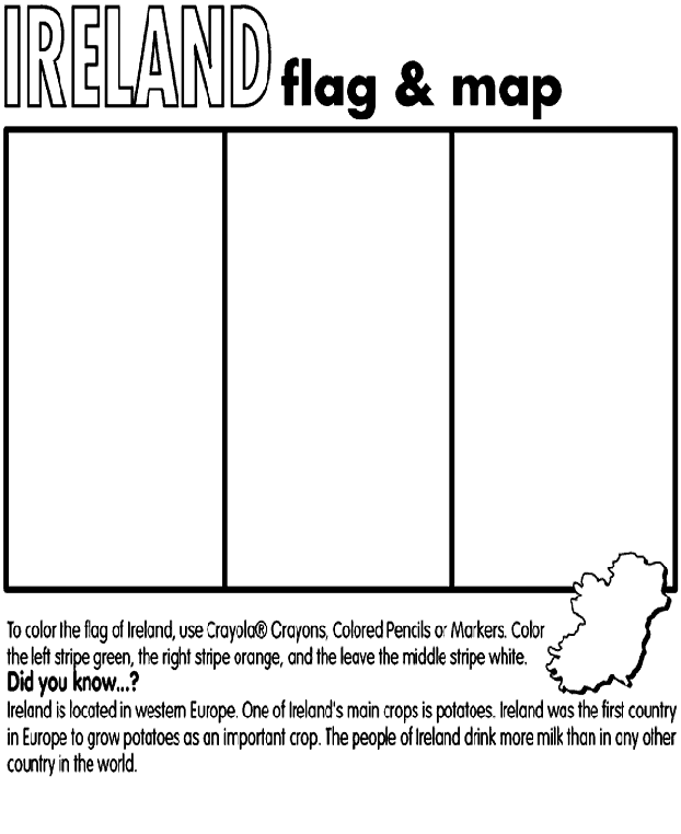 Ireland Coloring Pages Ireland Coloring Page crayolacom