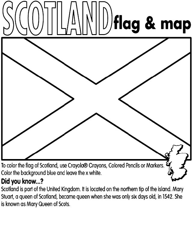 Scotland Coloring Page | crayola.com