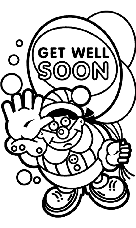 Download Get Well Soon Balloon Coloring Page | crayola.com